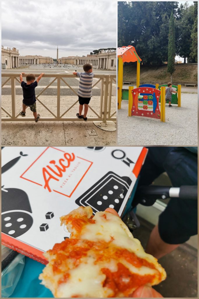 Collage Reisetipps mit Kindern, Rom