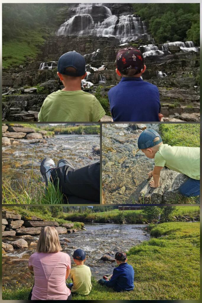 Ausflug Aida Kreuzfahrt mit Kindern,Tvindevossen Wasserfall in Norwegen mit Kindern besuchen