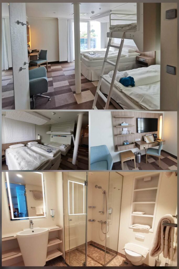 Aida Nova mit Kindern, 5 Personen Kabine, Verandakabine Deluxe