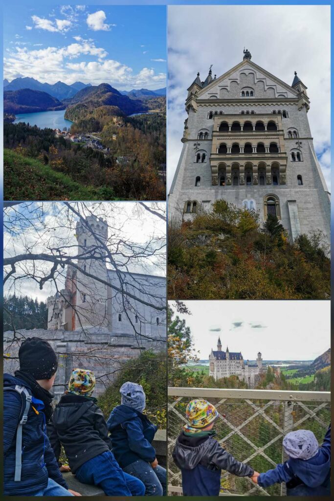 Kinder am Schloss Neuschwanstein